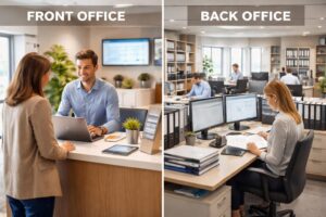 découvrez les différences essentielles entre le front office et le back office dans la gestion de la relation client, et comprenez leur rôle complémentaire pour améliorer l'expérience client.